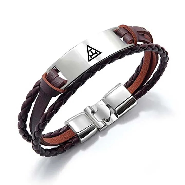 Royal Arch Chapter Bracelet - Black & Brown