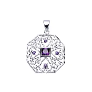 Silver Amethyst Pendant