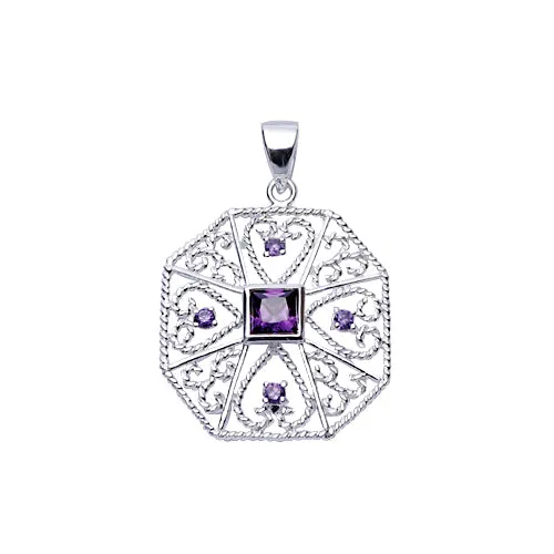 Silver Amethyst Pendant