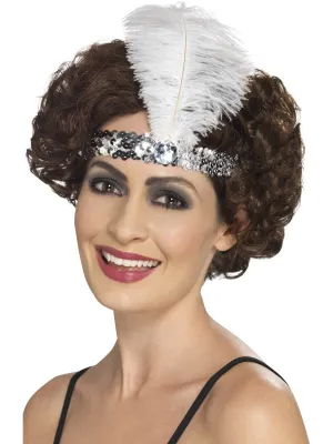 Silver Flapper Headband