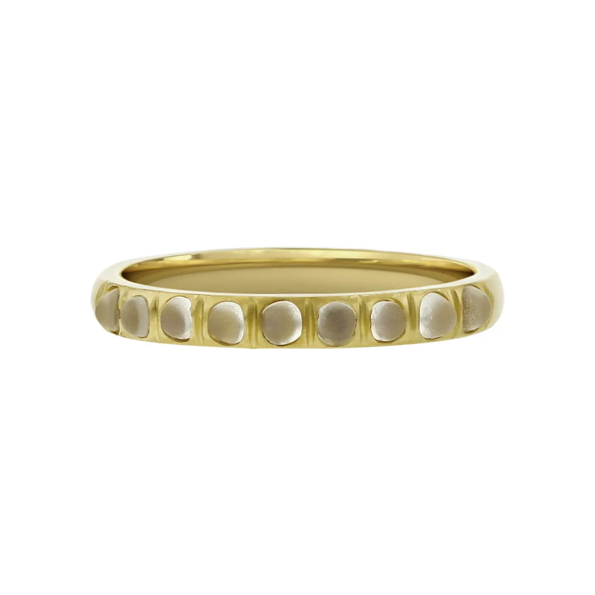 Slane 18K Yellow Gold Moonstone Band Ring