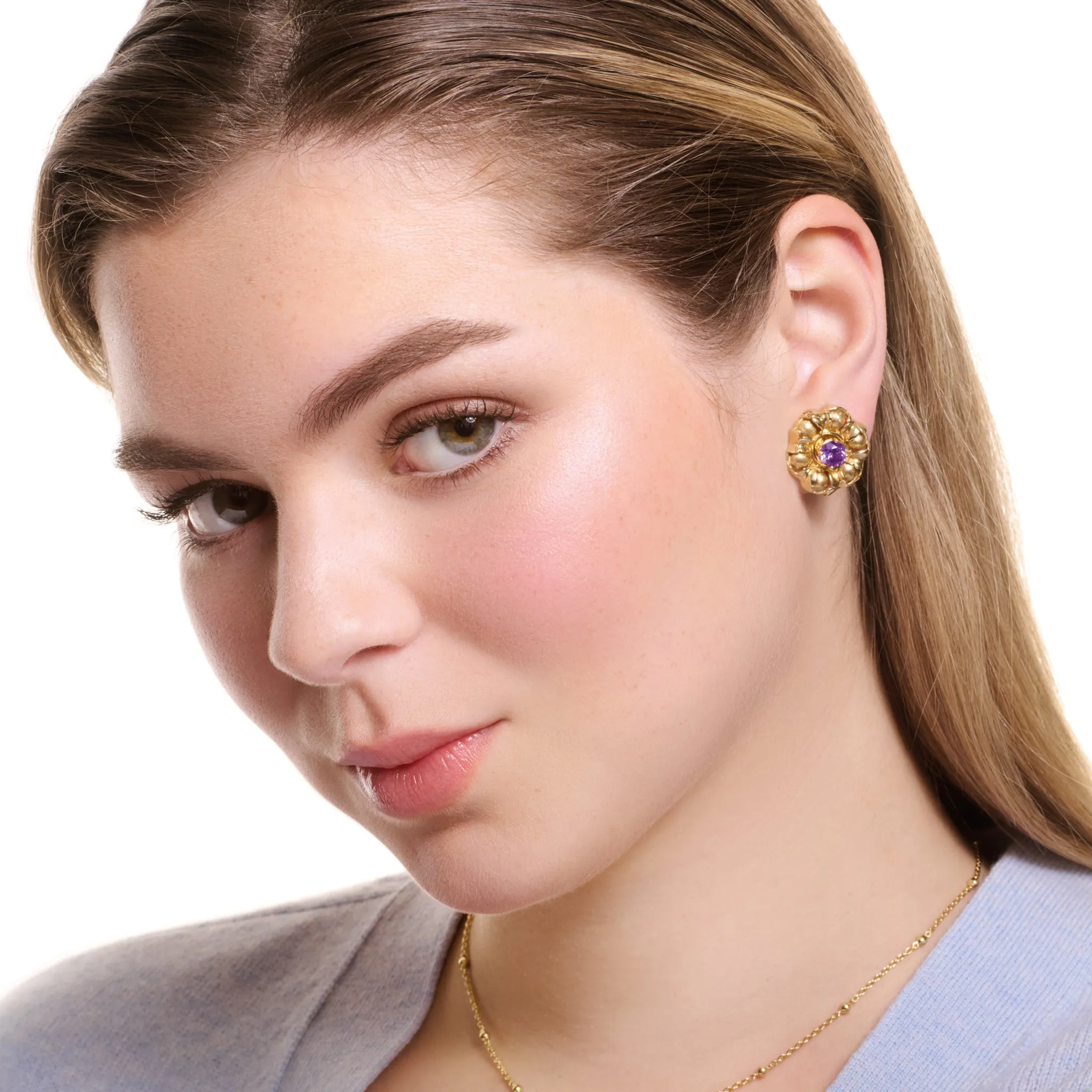 Songe de Vaux Earring Halos Yellow Gold - Diamond