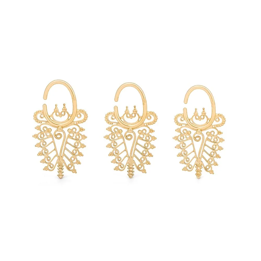 Soul Searcher Yellow Gold Plated Ear Hanger — Price Per 1