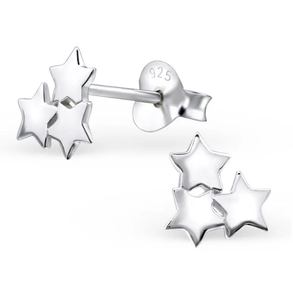 Sterling Silver Star Stud