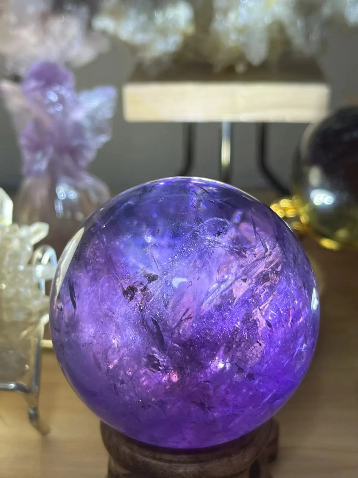 Stronger Energy - Stunning high-Quality Amethyst Sphere（Customization）