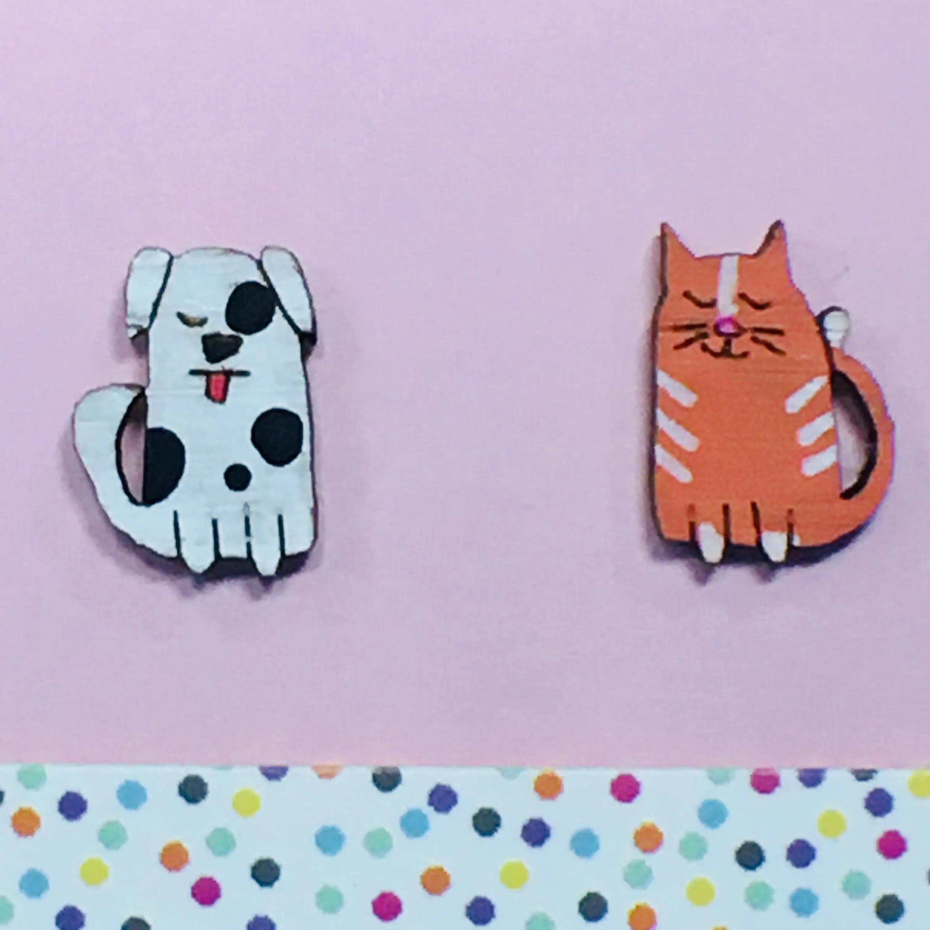 Studs: Cat and Dog