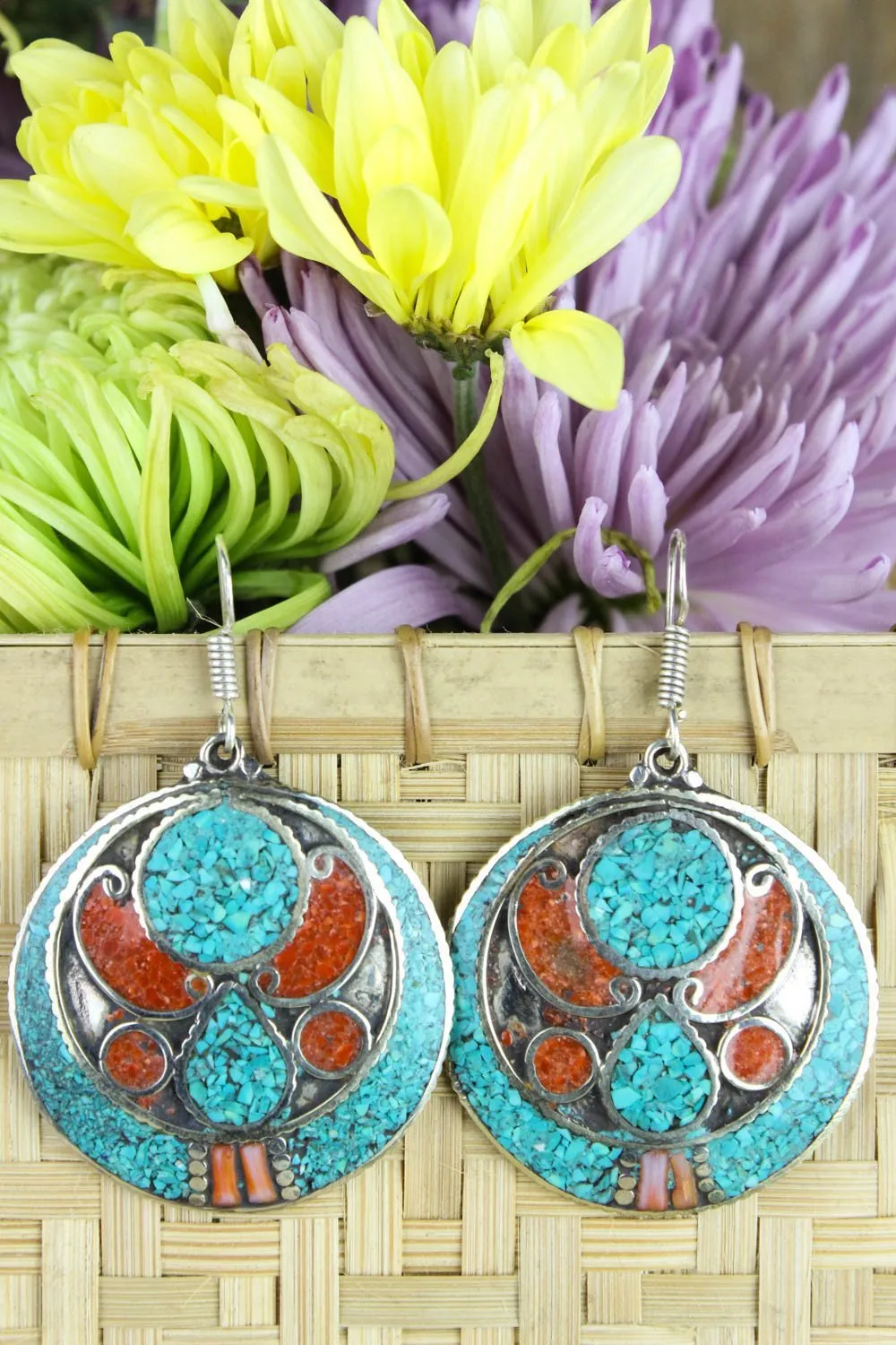 Tranquil Tibetan Design Earrings