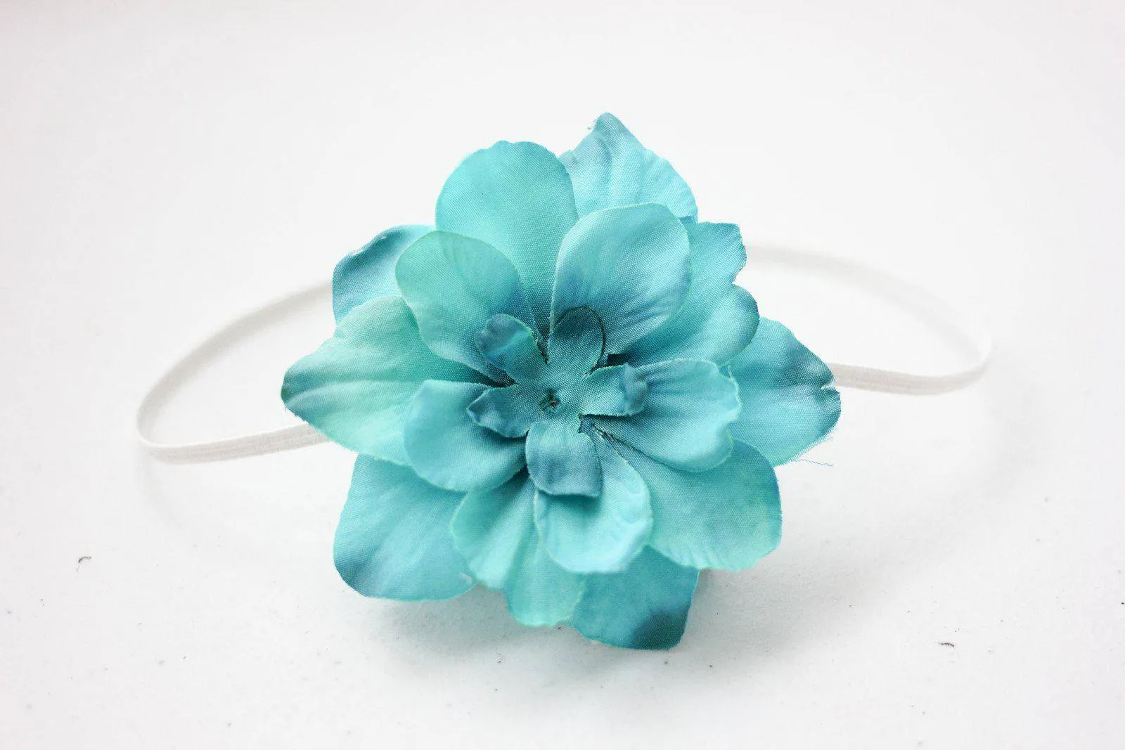 Turquoise Blue Vintage Flower Headband