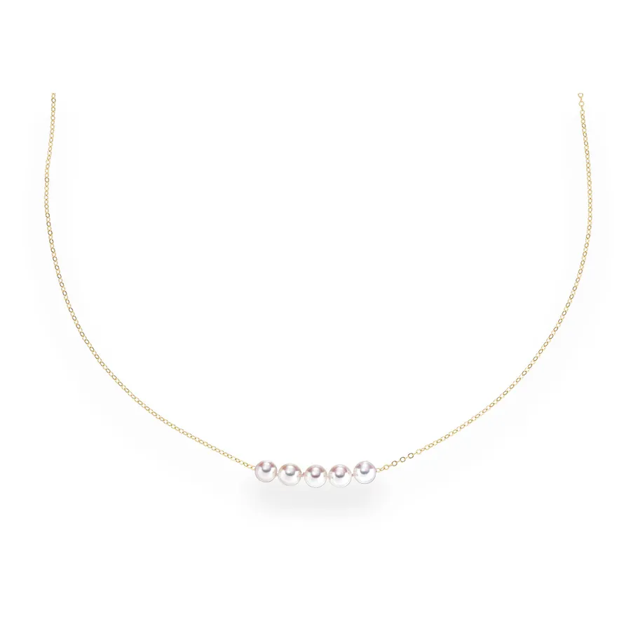 Uniform 14K Yellow Gold Add A Pearl Necklace