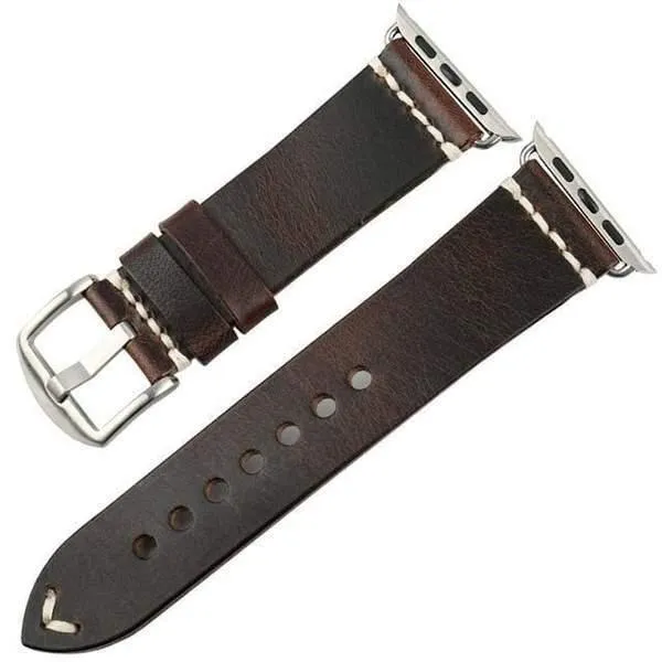 Vintage Greased Leather Fashion Bracelet Watchband Series