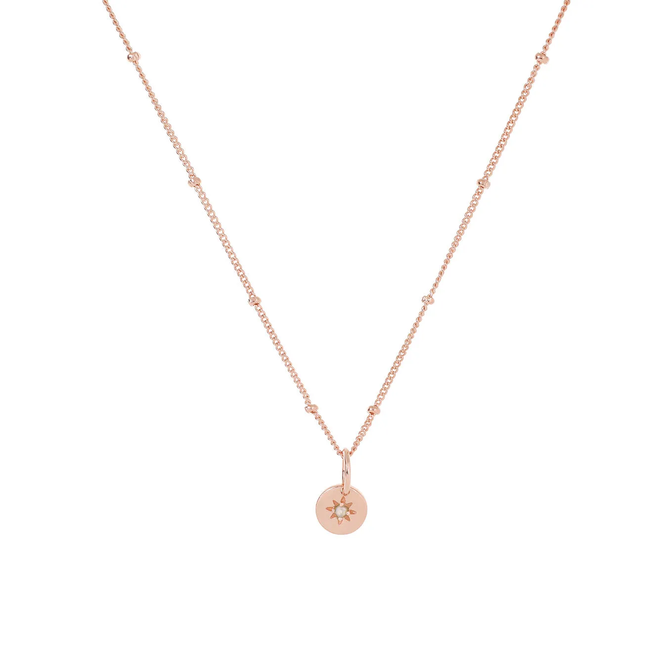 Vintage Pearl Necklace - Rose Gold