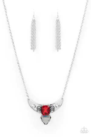 You the TALISMAN! - Red Necklace - Paparazzi Accessories